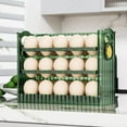 thumbnail image 4 of Kitchen Fridge Egg Container 3 Layer Egg Tray Accessory Durable Material Reusable Multipurpose Time Record Button Lightweight Easily, 4 of 8