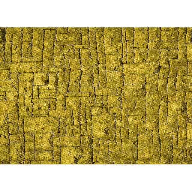 Ahgly Company Tapis d'Intérieur Lavables en Machine Rectangle Transitionnel Vert Jaune Foncé, 5' x 8'