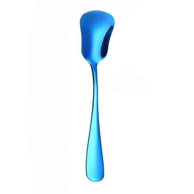 Rust-proof Kitchen Utensils Stainless Steel Spoon Gourd Shape Long Handle Colorful Dessert Cake Soup Salad Coffee Ice Cream Scoop Kitchen Utensil