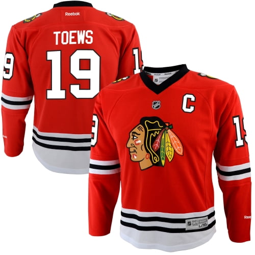 Jonathan Toews Chicago Blackhawks Reebok Youth Replica Player Hockey Jersey Red by Outerstuff