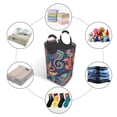 thumbnail image 3 of DouZhe 50L Rectangular Laundry Basket, Retro Paisley Floral Batik Prints Waterproof Foldable Laundry Hamper with Aluminum Handles, 3 of 6