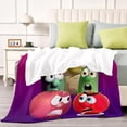 thumbnail image 4 of VeggieTales en la Casa anti-pilling, suave, ligera, esponjosa y acogedora de lujo para hogar y cocina – Perfecta para niños y adultos,150X120cm, 4 of 6