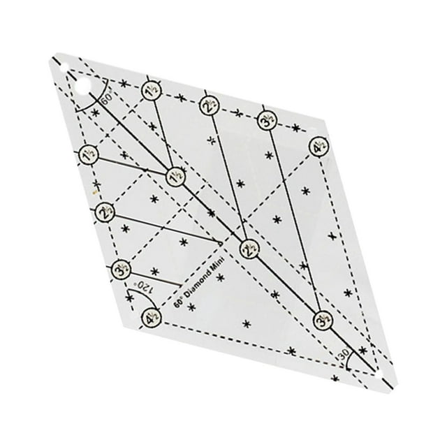 yuksok 60 Degree Diamond Quilting Template Quilting Templates Quilting Ruler Craft Medium