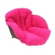 thumbnail image 5 of Cojín de silla de felpa, cojín de asiento de silla de escritorio, relleno grueso con soporte lumbar Rosa roja, 5 of 9