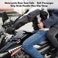 thumbnail image 3 of 2X Motorcycle Back Seat Armrest, Passenger Grip Grab Handle Non-Slip Strap Seat Belt Protection, 3 of 9