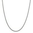 thumbnail image 1 of Beautiful 14k White Gold 2.35mm Semi-solid 3-Wire Wheat Chain, 1 of 2