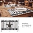 thumbnail image 3 of Placemats Set of 6, Texas Star Retro Woven Placemat, Linen Place Mats for Kitchen/Dining Tables, Vintage Brown Wooden Art Washable Table Mats for Party, 3 of 8