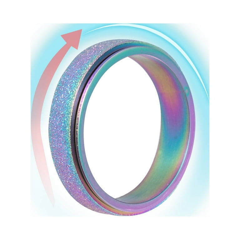 Follure Anxiety Ring for Women Fidget Rings for Anxiety Bead Ring