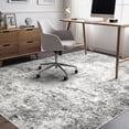thumbnail image 2 of Toyoso 10x14 Area Rug Living Room Rugs - Washable Neutral Modern Abstract Soft Thin Large Rug Indoor Floor No Slip Rug Carpet for Bedroom Under Dining Table Home Office Decor - Grey, 2 of 9