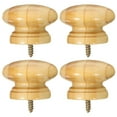 thumbnail image 3 of MRLESS 4 Wood Cabinet Knobs Round Mushroom Drawer Pull Handle with Screws, 3 of 7
