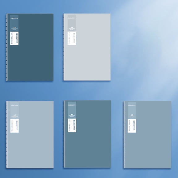 Plertrvy A5 Color Notebook, Hardcover Lined Journal, Thick Paper College Ruled Notebook, Daily Note Taking Planner (Assorted Morandi)