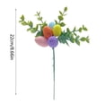 thumbnail image 3 of Artificial Easter Spray Vine - Pastel Easter Egg & Berry Twig Branches for Spring Floral Arrangements, Wreath Decor, Centerpieces & Table Vase Decorations (1-5 Pack), 3 of 7
