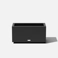 thumbnail image 1 of Veradek Block Series Long Box Small Plastic Planter - Black, 1 of 11