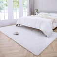 thumbnail image 6 of Softlife Ultra Soft Area Rugs, Fluffy Carpets for Bedroom Living Room Shaggy Floor Rug Home Decor Mats, 4' x 5.3' ,White, 6 of 7