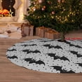 thumbnail image 6 of Pofeuu Bat Print Christmas Tree Skirt, Merry Christmas Skirt Xmas Tree Ornaments for Xmas Holiday Party Decorations-36", 6 of 7