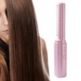 thumbnail image 6 of Cordless Hair Straightener Brush Portable Straightening Brush for Home Women Pink, 6 of 8