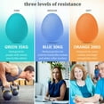 thumbnail image 4 of Hand Therapy Finger Exercise Grip Ball E-gg Shape Strength Trainer Squeeze Stress Relieve (Orange--20 KG (44 pounds)), 4 of 8