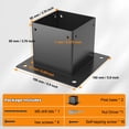 thumbnail image 2 of Soporte para postes de valla FUCNEN 4x4 de acero inoxidable, 2 of 9