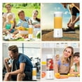 thumbnail image 1 of Baohd Portable 500ml Electric Juicer Rechargeable Juice Maker Fruit Vegetable Extractor Mixer Blender Machine Kitchen Black, 1 of 6