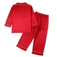 thumbnail image 4 of Huowey Kids Toddler Boys Girls Long Sleeve Solid Color T-Shirts Tops T Shirt Pants Casual Outfits Sets Trendy Dailywear, 5-6 Years, 4 of 5