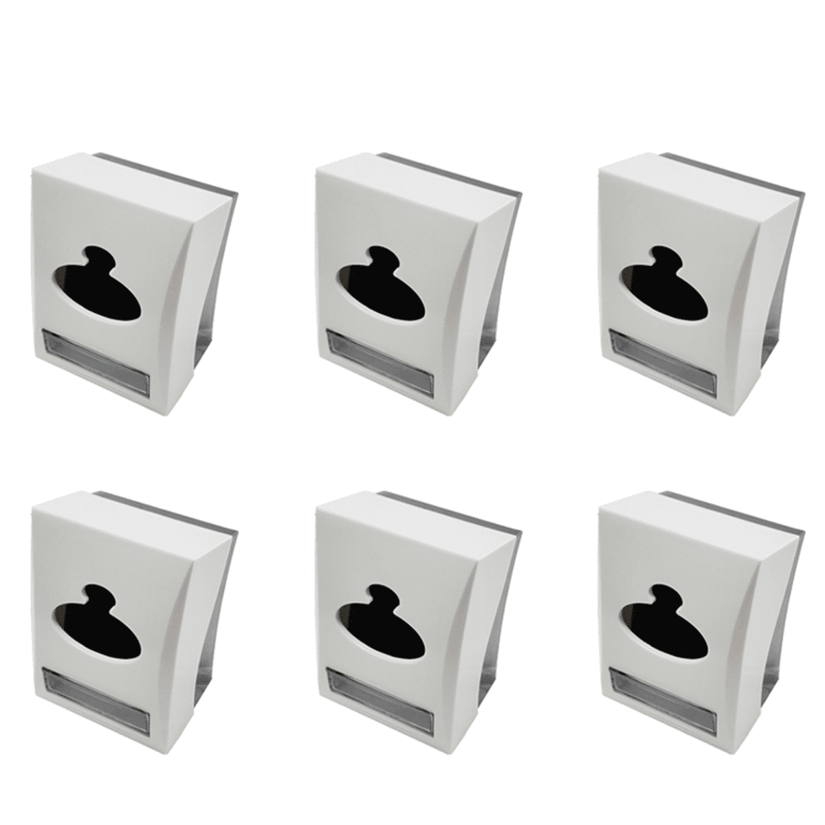 6X Table Top Restaurant Tissue Dispenser Napkin and Toothpick Holder Paper Roll Holder for Hotel