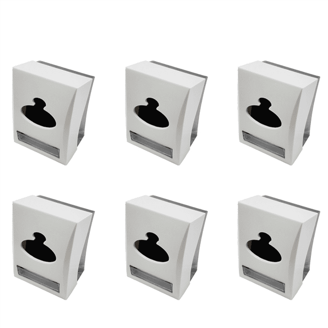 6X Table Top Restaurant Tissue Dispenser Napkin and Toothpick Holder Paper Roll Holder for Hotel