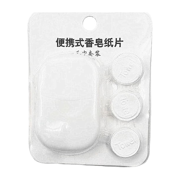 Wosthever Jabón de papel, hojas de desechables para manos, toallas de viaje, baño de inodoro, rebanada de Camping, suministros para la piel, Suministros de limpieza para el hogar Olor a jazmín