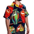 thumbnail image 2 of Bowling Men's Short Sleeve Beach Shirts, Casual Printed Poplin Button Down, Unisex Summer Hawaiian Shirt, 2 of 6