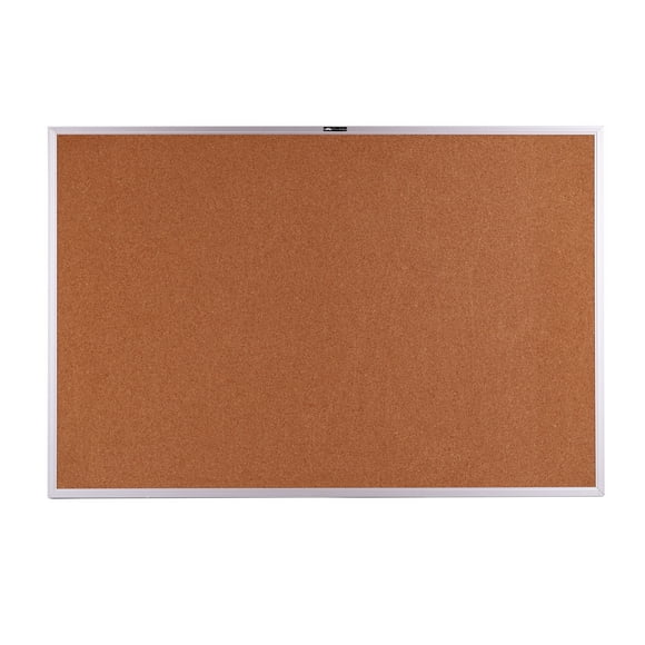24" x 36" Non-Magnetic Cork Bulletin Board Dry Erase board for Home Office, Aluminum Frame