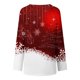 thumbnail image 5 of Pntutb Moda Mujer Cuello en V Camiseta de manga larga Otoño Impresión Chirstmas Blusa suelta tops Sudadera Pntutb Pntutb-5057, 5 of 5