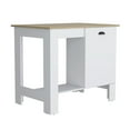 thumbnail image 5 of Newboti Furniture Kitchen island Shoproni, One Drawer, White Finish 41621, 5 of 6
