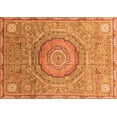 thumbnail image 1 of Ahgly Company Indoor Rectangle Abstract Orange Modern Area Rugs, 2' x 5', 1 of 4