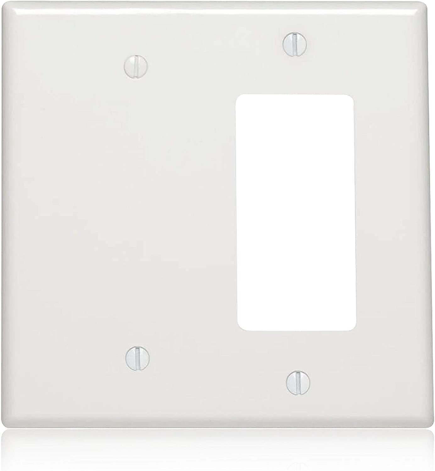 *NEW* Toggle Switch 3-Gang Wall Plate Cover White Unbreakable Lexan 10 