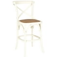 thumbnail image 2 of SAFAVIEH Franklin Square Mid Back Counter Stool, Antique White, 2 of 6