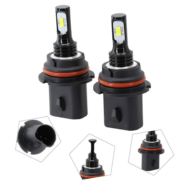 9007 HB5 CSP Ampoules de Phare LED Kit de Conversion Faisceau Haut-Bas 6000K Super Blanc