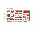 thumbnail image 3 of 3 Pcs Football Temporary Tattoos Football Team Tattoos Footballs Face Stickers for Touch Down Party Decorations Sports Themed Party plies, 3 of 6