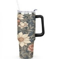 thumbnail image 2 of 40oz Reusable Tumbler - Double Wall Insulated, Leak-Proof Travel Mug, BPA-Free Stainless Steel with Straw & Soft Handle for Hot/Cold Beverages, 2 of 9