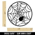 thumbnail image 2 of Creepy Spider in Spiderweb Self-Inking Rubber Stamp Ink Stamper - Fuchsia Ink - Medium 1 Inch, 2 of 7