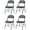 Black, variant on EDX 2 Pack Folding Chair with Sturdy Metal Frame, High-Density Padding, and Water-Resistant PU Leather - Ideal for Meetings, Gatherings, and Events, Black