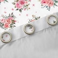 thumbnail image 4 of Erosebridal Pink Flower Blackout Curtains Set of 2 (52x84 Each) for Girls, Spring Garden Floral Window Curtains, 4 of 6