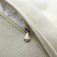thumbnail image 5 of 16" Throw Pillow Cover with Southwest Tribal Pattern and Corner Tassels, Black & White, 5 of 7