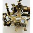 thumbnail image 2 of Nautical 6" Hand-Made Solid Brass Working Navigational Sextant In Brown Brass Antique Marine Sextant Gift, 2 of 6