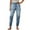 a-Blue21952, variant on VNKIDY Women's Casual Pants Light Blue Denim Cargo Jeans High Waisted Button Fly Jogger Pants With Multiple Pockets For Casual Utility Style Trendy Pants
