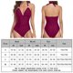 thumbnail image 2 of Traje de baño Tirantes finos Traje de baño Control de barriga Monokini Sin espalda para mujer FLhrweasw Para estrenar, 2 of 7