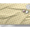 thumbnail image 3 of Soimoi Yellow Rayon Fabric Polka Dots Printed Fabric 1 Yard 56 Inch Wide, 3 of 3