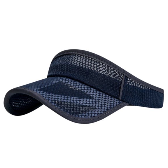 VBEWZET Lightweight No Head Top Visor for Running, Tennis, Jogging & Outdoor Daily Sun Protection Navy A