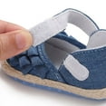 thumbnail image 3 of 0-18 Months Newborn Infant Baby Girl Anti-slip Sole Crib Shoes First Walkers Ruffles Princess Sandals, 3 of 4