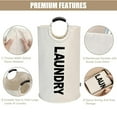 thumbnail image 3 of Laundry basket,90L Large Laundry Basket Laundry Bag Freestanding Tall Clothes Hamper Foldable Washing, 3 of 8