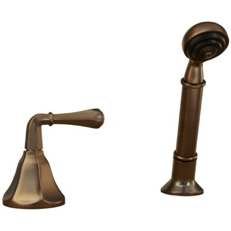 Deck Mount Diverter - Mirabelle MIRKW2RTD Key West Single Function Deck Mounted Hand Shower with Diverter