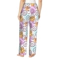 thumbnail image 3 of Bingfone Pajamas For Women,Donuts And Coffee Pajama Pants With Pockets-Medium, 3 of 9